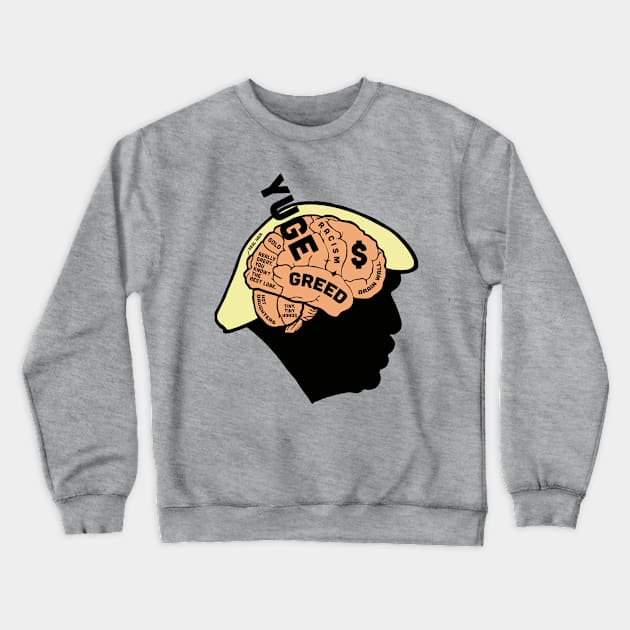 Trump's Brain Crewneck Sweatshirt by cedownes.design